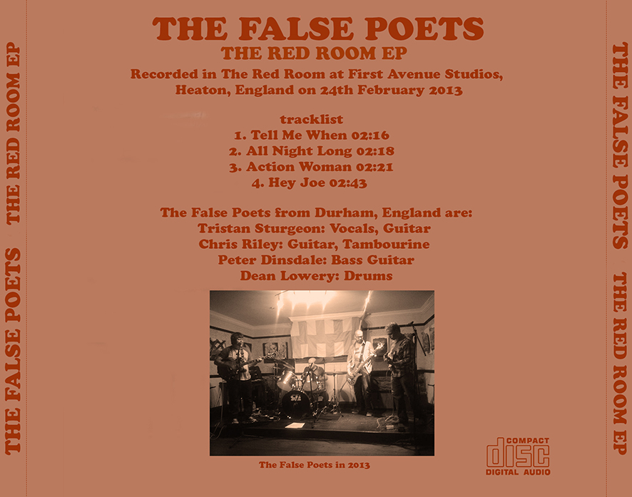The False Poets  CD The Red Room EP tray