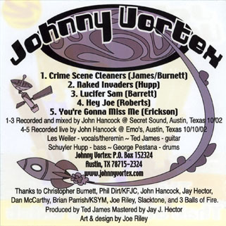 johnny vortex cd things exposed that shouldn't exist back cover