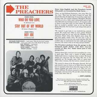 preachers ep Stay out of my world back cover