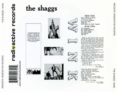 shaggs CD wink tray out