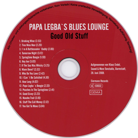Papa Legba's Blues Lounge CD Good Old Stuff label
