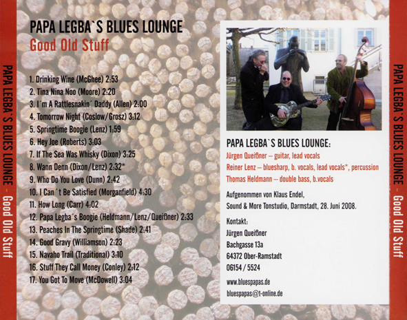 Papa Legba's Blues Lounge CD Good Old Stuff tray