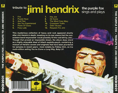 purple fox cd tribute to jimi hendrix fallout usa tray out
