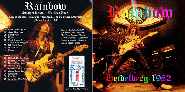 rainbow 1982 11 12 cd heidelberg 1982 cover