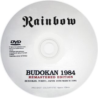 rainbow 1984 03 14 dvd budokan 1984 remastered edition 
 label