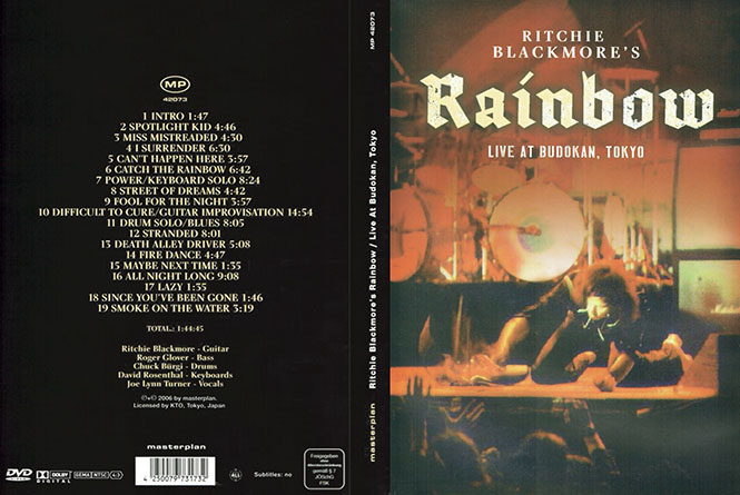 rainbow 1984 03 14 dvd live at budokan masterplan cover