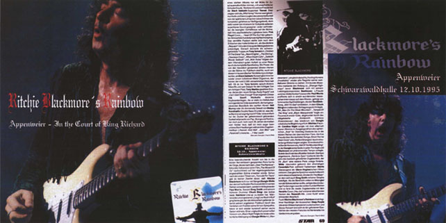ritchie blackmore's rainbow 1995 10 12 appenweier court of king richard cover