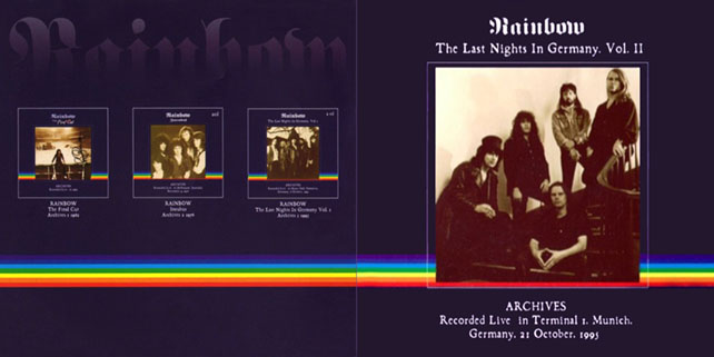 ritchie blackmore's rainbow 1995 10 21 munich cd last night in germany cover