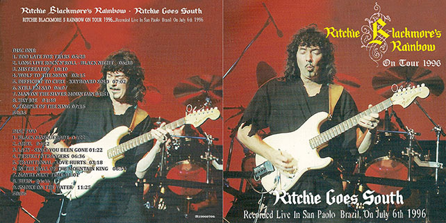 
ritchie blackmore's rainbow 1996 07 06 sao paulo cd ritchie goes south cover