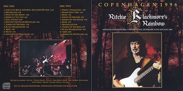 ritchie blackmore's rainbow 1996 08 11 cd copenhagen 1996 cover