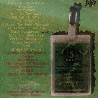 ritchie blackmore's rainbow 1996 08 11 copenhagen cd made in denmark back