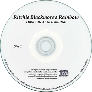 
ritchie blackmore's rainbow 1997 02 20 cd first gig at old bridge label 1
