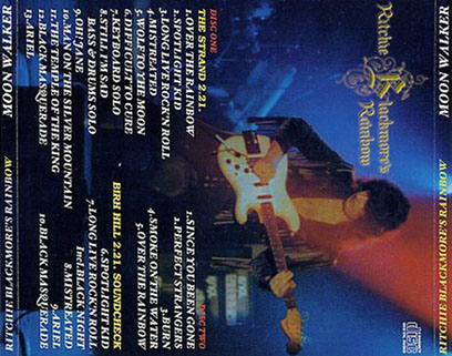ritchie blackmore's rainbow 1997 02 21 providence cd moon walker tray