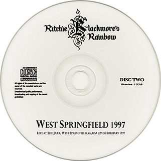 ritchie blackmore's rainbow 19970222 the jaxx cd west springfield label 2
