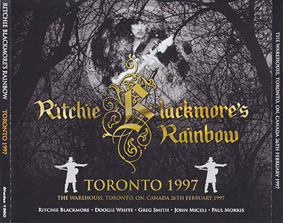 ritchie blackmore's rainbow dvdr shades toronto 1997 front