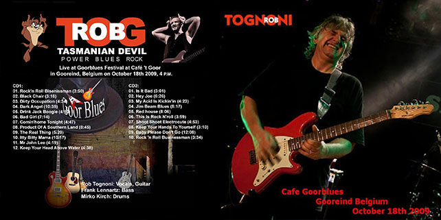 rob tognoni cafe goorblues gooreind belgium 2009 cover out