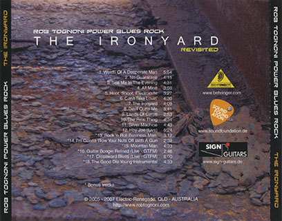 rob tognoni cd ironyard revisited germany tray