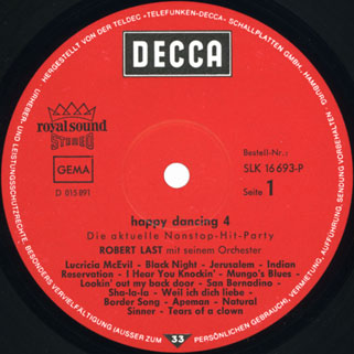 robert last happy dancing volume 4 die aktuelle non stop hits party label 1