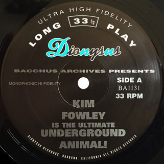 rogues kim fowley underground animal lp label 1
