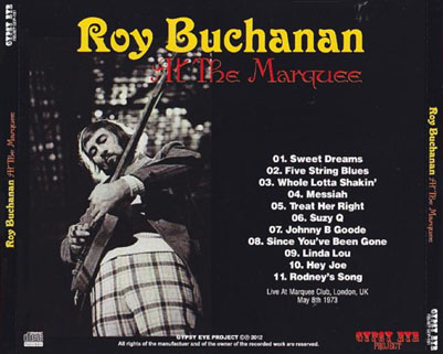 roy buchanan 1973 05 08 marquee club gypsy eye tray