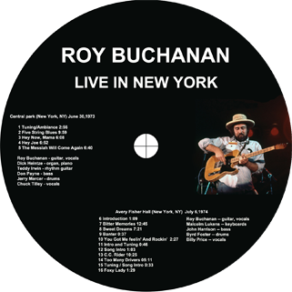 roy buchanan live in new york label