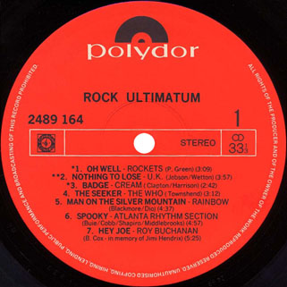 roy buchanan rock ultimatum label 1