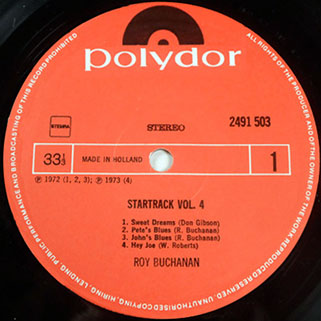 roy buchanan startrack volume 4 label 1