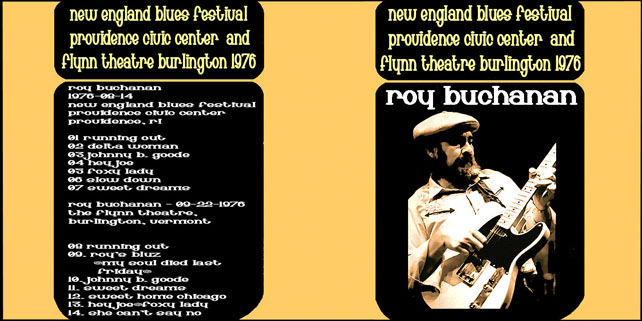 roy buchanan providence and burlington 1976 cover out