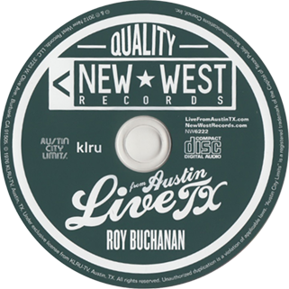 roy buchanan cd dvd live in austin tx new west label cd