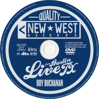 roy buchanan cd dvd live in austin tx new west label dvd