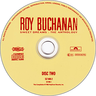 roy buchanan sweet dreams anthology label 2