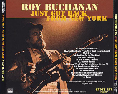 roy buchanan just go back from new york tray
