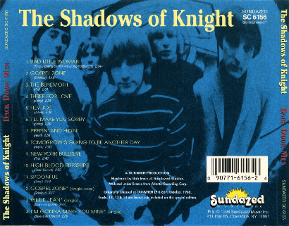 shadows of knight cd back door men sundazed tray