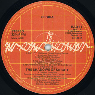 shadows of knight lp gloria uk label 2