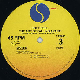 soft cell art of falling apart label 3