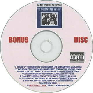 soulbenders phlegethon cd michigan tapes 1967 1971 label bonus