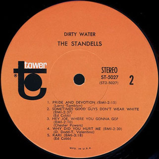 standells lp dirty water tower stereo label 2
