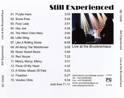 Still Experienced CD Live at the Brucknerhaus tray