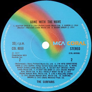 surfaris lp gone with the wave label 2