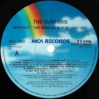 surfaris lp wipe out the singles album 1963 1967 label 1