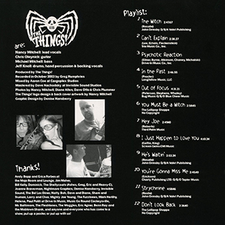 the things cd major bailey's menagerie back cover