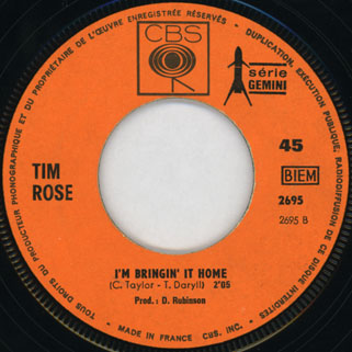 rose tim single hey joe france record side I'm bringin' it home