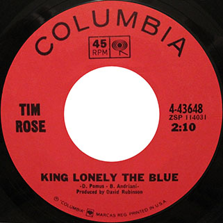 tim rose single us side king lonely the blue