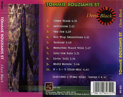 Tommie Bouzianis St CD 13een Black tray out