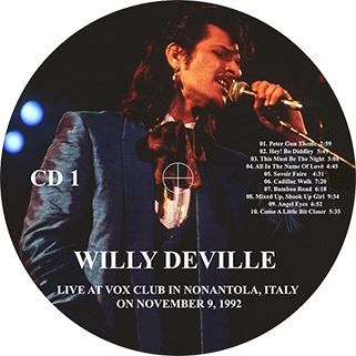 willy deville 1992 11 09 vox club nonantola italy label 1