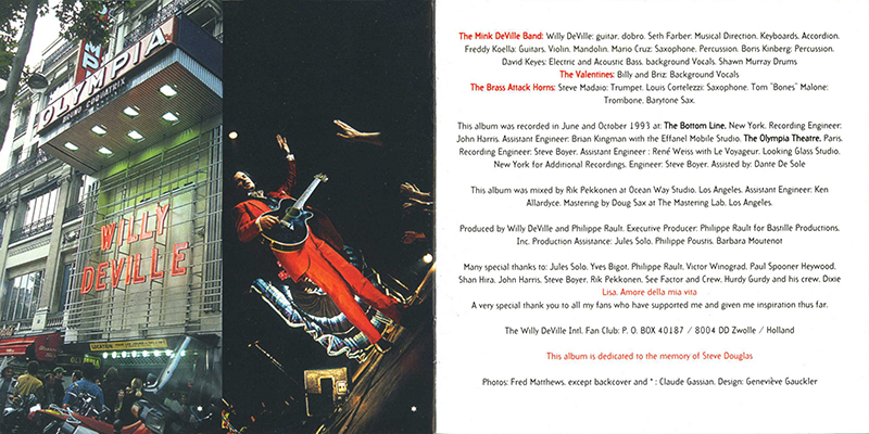 willy deville 1993 10 -- olympia paris cd live booklet 8