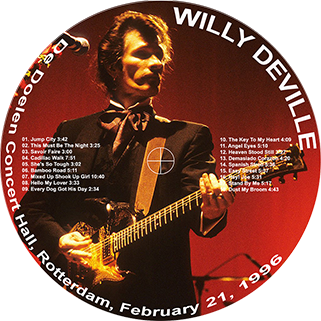 willy deville 1996 02 21 de doelen rotterdam holland label
