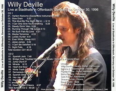 willy deville 1996 10 30 stadthalle offenbach germany tray