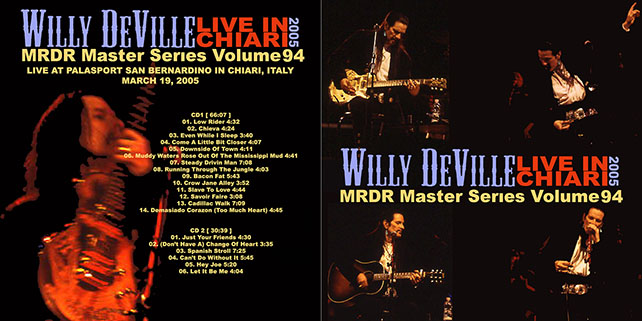 willy deville 2005 03 19 palasport chiari italy cover