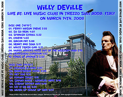 willy deville 2008 03 14 music club trezzo sull’adda  Italytray